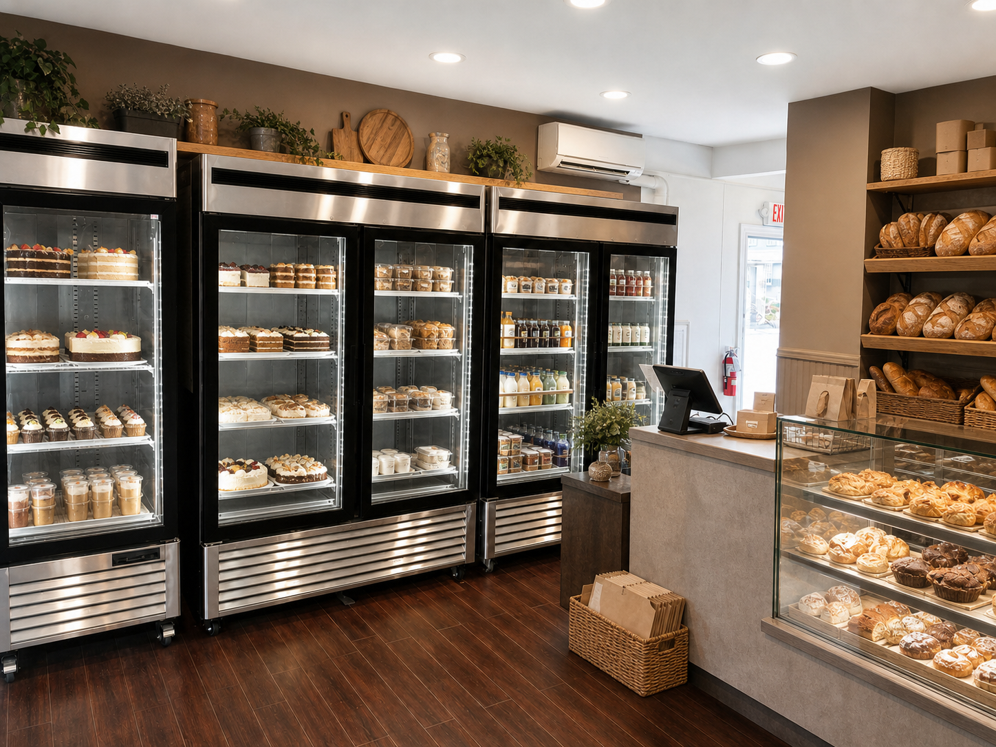 Illustrative bakery production & pickup concept based on spaces at 4235 Edgmont Avenue